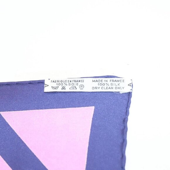 HERMES Carre 90 Scarf ""REFALES"" Silk Blue Auth - Picture 15 of 15